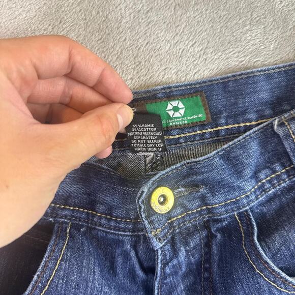 Vintage Southpole Y2K Green Tab Baggy Jeans Men’s 32 Skater Denim - Picture 4 of 6